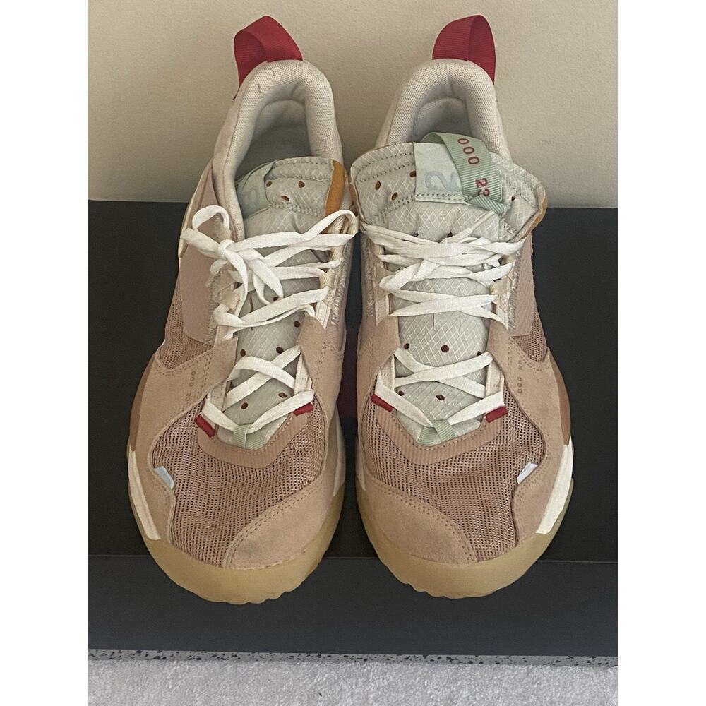Jordan Mens‎ Delta SP Vachetta Athletic Shoes Size 11.5 Tan/Red Activewear